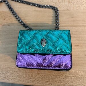 SOLD OUT Kurt Geiger Micro Minu Stylish Green and Purple Women's Crossbody Bag